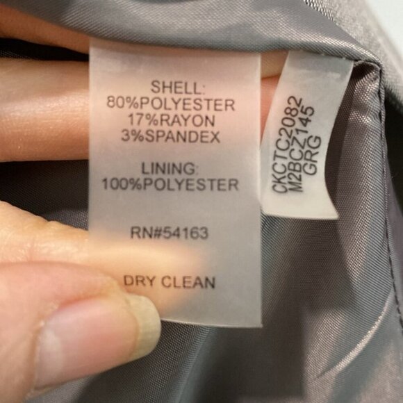 Calvin Klein Gray Classic blazer size 8 - Picture 14 of 15